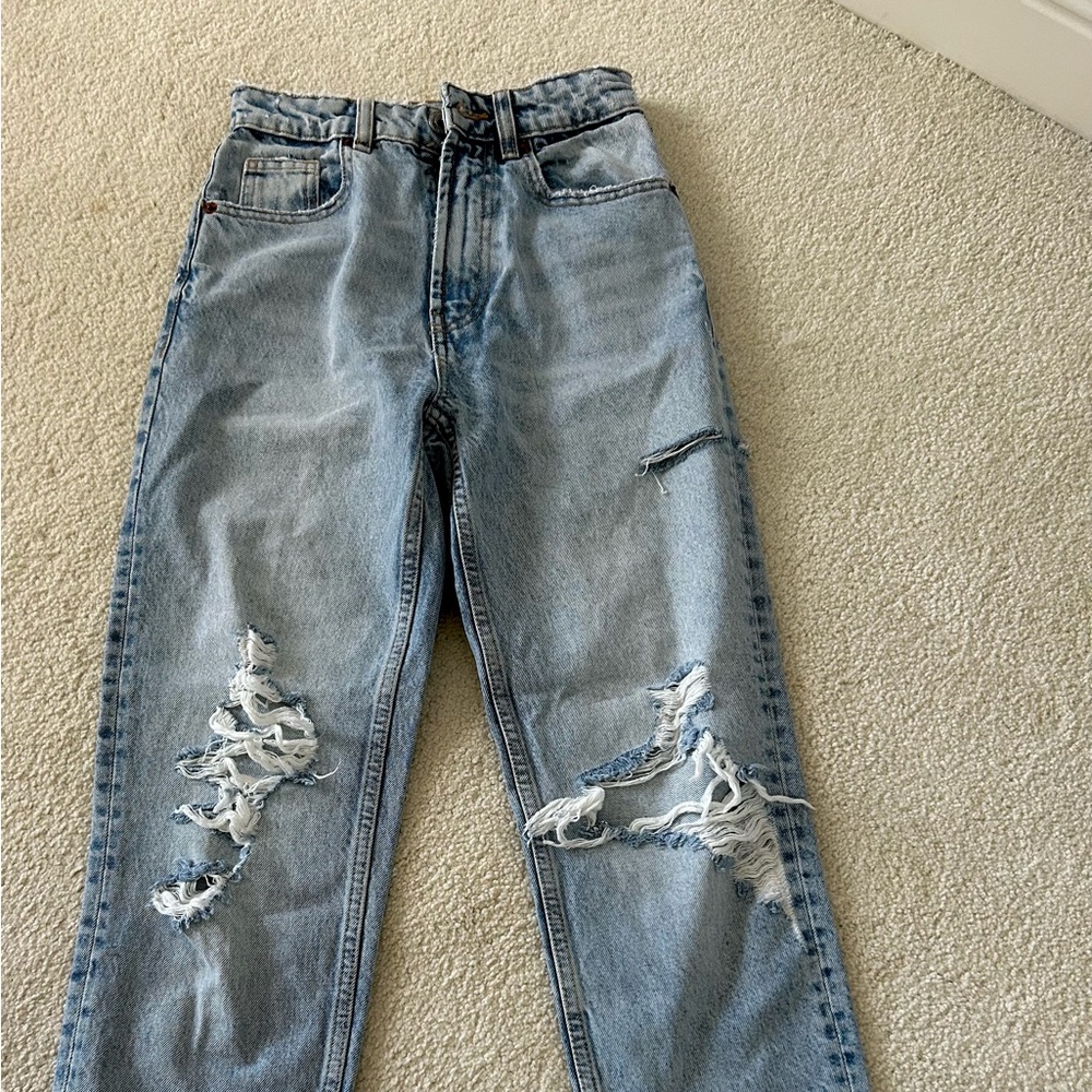 Distressed Blue Jeans for Men